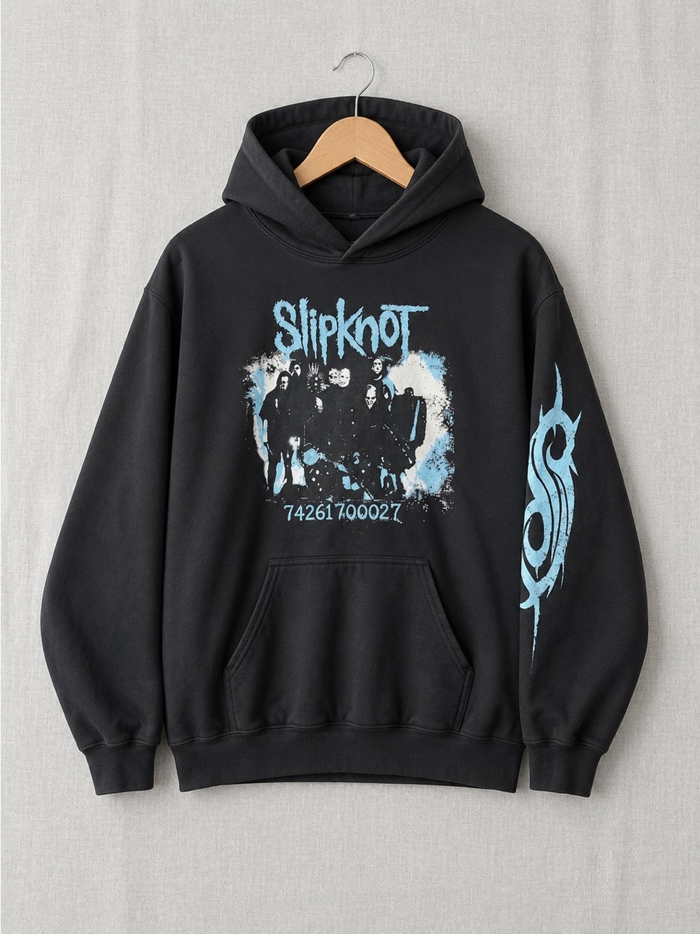Slipknot Group Portrait & 742617000027 Hoodie Double-Sided Graphic
